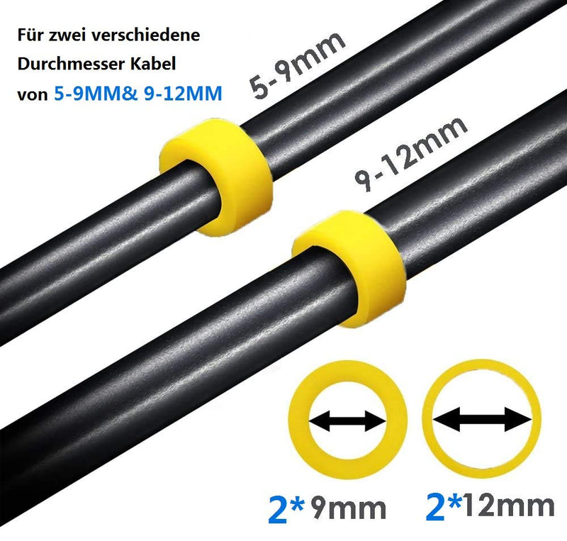  [AUSTRALIA] - Junction box, Anicoll IP68 waterproof cable connector, larger 2-way junction box, earth cable, black electrical outdoor distribution box, M20 cable gland Ø5mm-12mm ABS + PVC, TÜV, VDE (2-way)