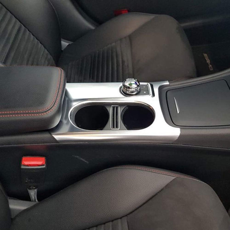  [AUSTRALIA] - YIWANG ABS Chrome Interior Control Cup Holder Cover Trim for Benz A/GLA/CLA Class C117 W117 W176 X156 2012-2018 Left Hand Drive Auto Accessories