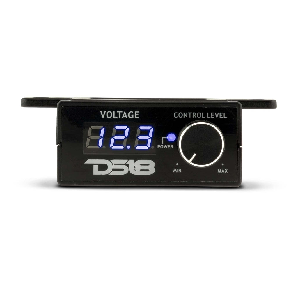  [AUSTRALIA] - DS18 BKVR Remote Level Control - RCA Line Level Control, Built-in Volt Meter, On/Off Amp Switch, Multiple Mounting Options - Prevent Damage to Your Audio Equipment