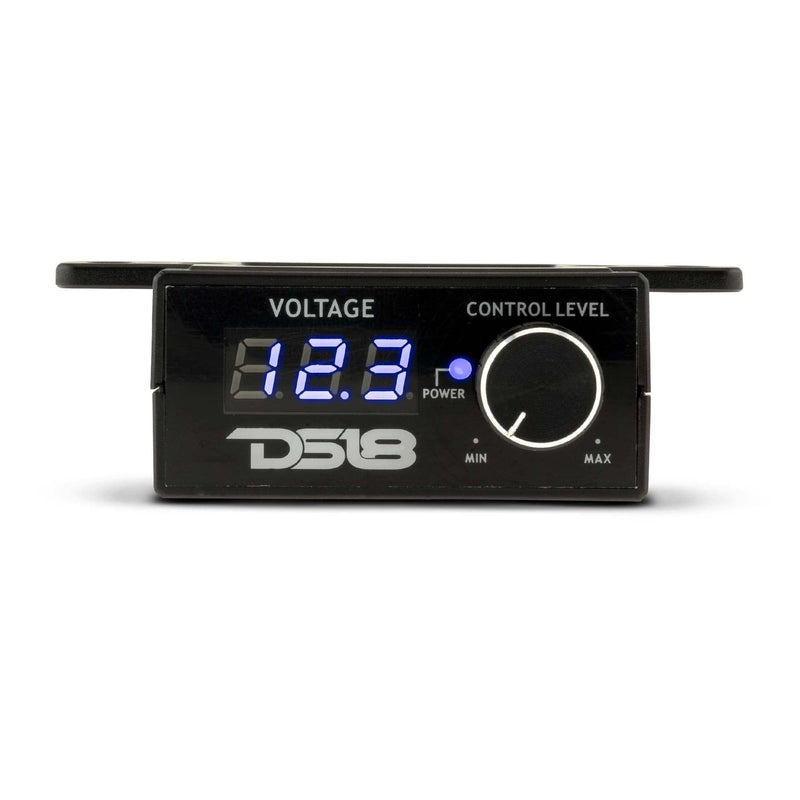  [AUSTRALIA] - DS18 BKVR Remote Level Control - RCA Line Level Control, Built-in Volt Meter, On/Off Amp Switch, Multiple Mounting Options - Prevent Damage to Your Audio Equipment