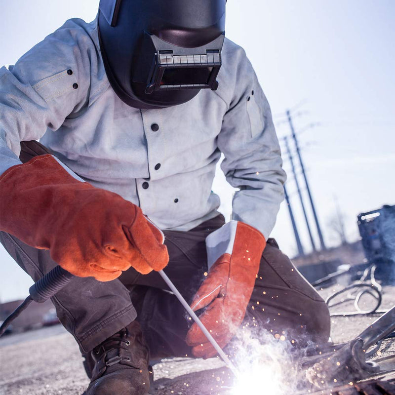  [AUSTRALIA] - Sellstrom Durable, Super Tuff Nylon, All-Purpose Welding Helmet with 2" x 4 1/4" Sel-Snap Lift Front, Ratchet Headgear, Black, S29301