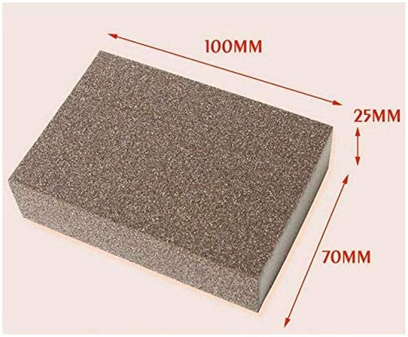  [AUSTRALIA] - Liyafy 120# Grit Sponge Emery Cloth Sandpaper Blocks Buffing Diamond Polishing Pads Hand Sanding Tool 6pcs 120#