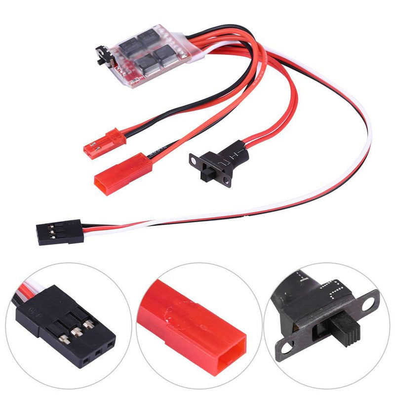  [AUSTRALIA] - Brushed ESC, 20A RC ESC Brushed Motor Speed Controller with Brake for RC Car Boat Tank