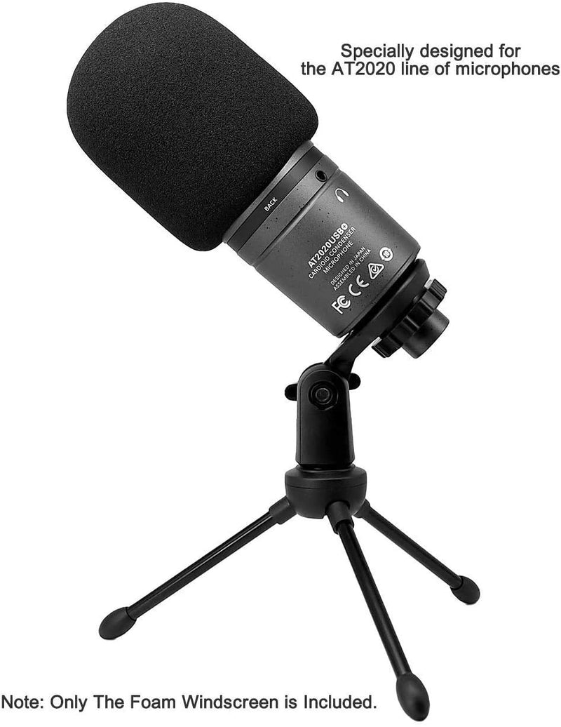  [AUSTRALIA] - Etour AT2020 Microphone Shock Mount with Pop Filter, [Custom Built for AT2020 Mic] Anti-Vibration Suspension Shock Mount Holder Clip Compatible with audio technica at2020 line Kit AT2020 Shock Mount with Windscreen
