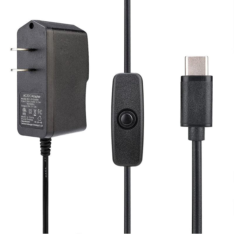  [AUSTRALIA] - Enokay Raspberry Pi 4 b Power Supply 5V 3A USB C Charger Adapter