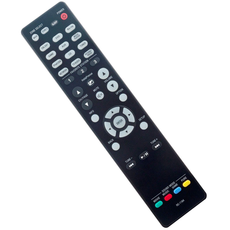 AIDITIYMI RC-1184 New IR Remote for Denon Integrated Network AV Receiver AVR-X3000 AVR-X3000W Remote - LeoForward Australia