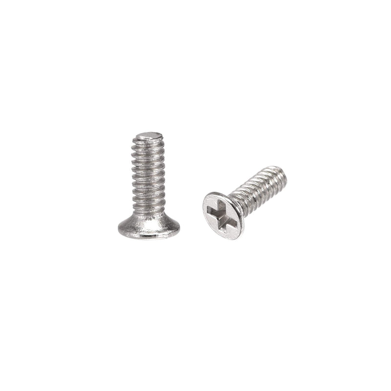  [AUSTRALIA] - uxcell M1.4 x 4mm Phillips Screw Fastener Silver Tone for Laptop PC TV Fan Switch 500pcs