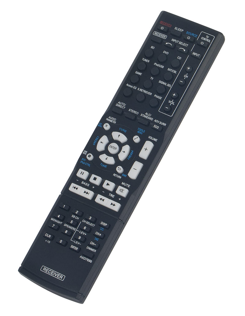  [AUSTRALIA] - AXD7690 Replaced Remote fit for Pioneer AV Receiver VSX-300 VSX-523-K VSX-524-K VSX-424-K VSX-329-K VSX-423-K VSX-423-S VSX-323-K VSX-5231 HTP-072 VSX-324-K-P