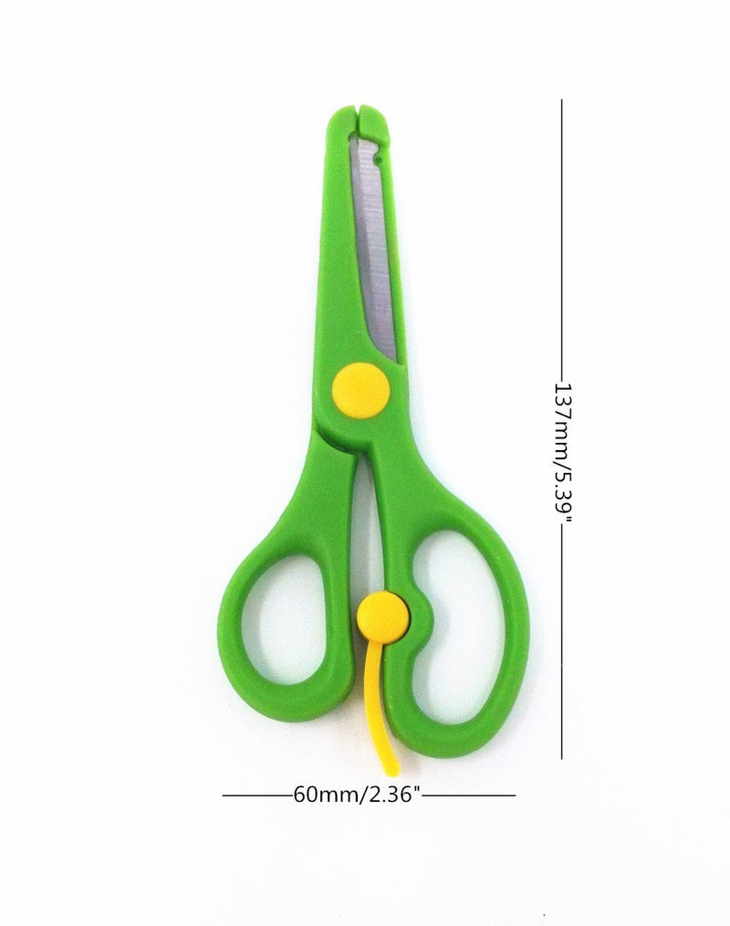 [AUSTRALIA] - Honbay 4pcs Artwork Safety Anti-pinch Kids Scissors Cutting Tools Paper Craft Supplies