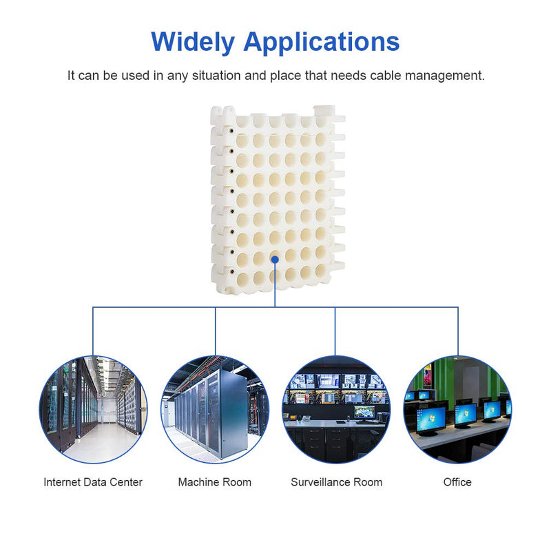  [AUSTRALIA] - Cable Organizing and Bundler Tool，48-Hole Cable Dresser for Data Center, Server Rooms and Machine Room Wire Management and Organizer, Perfect for Cable Management(CAT5, CAT6) 6*8 Holes