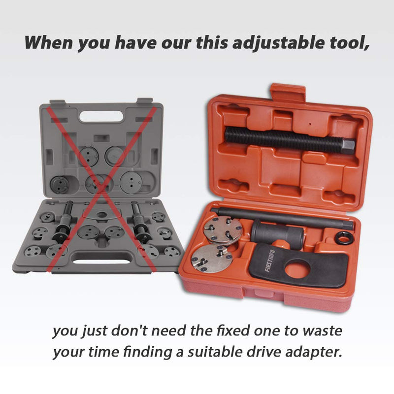  [AUSTRALIA] - FIRSTINFO Universal Auto Adjustable Disc Brake Caliper Piston Wind Back Repair Replacement Tool Kit