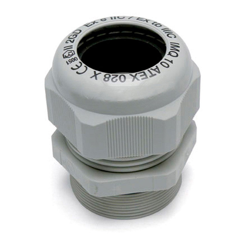  [AUSTRALIA] - ASI 3002734 Exe ATEX Nylon Plastic Cable Gland, Strain Relief Cord Grip, PG42 Threads (Pack of 5)