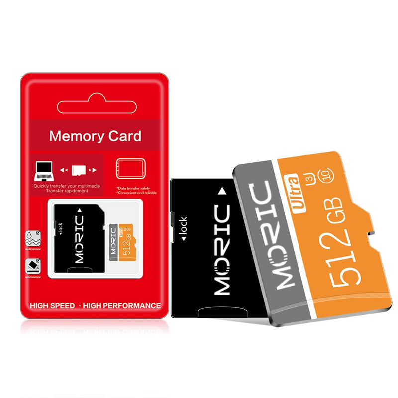  [AUSTRALIA] - 512GB Micro Card with Adapter (Class 10 High Speed TF Card) Memory Card for Camera,Drone,Dash Cam,Camcorder,Surveillance,Smartphone