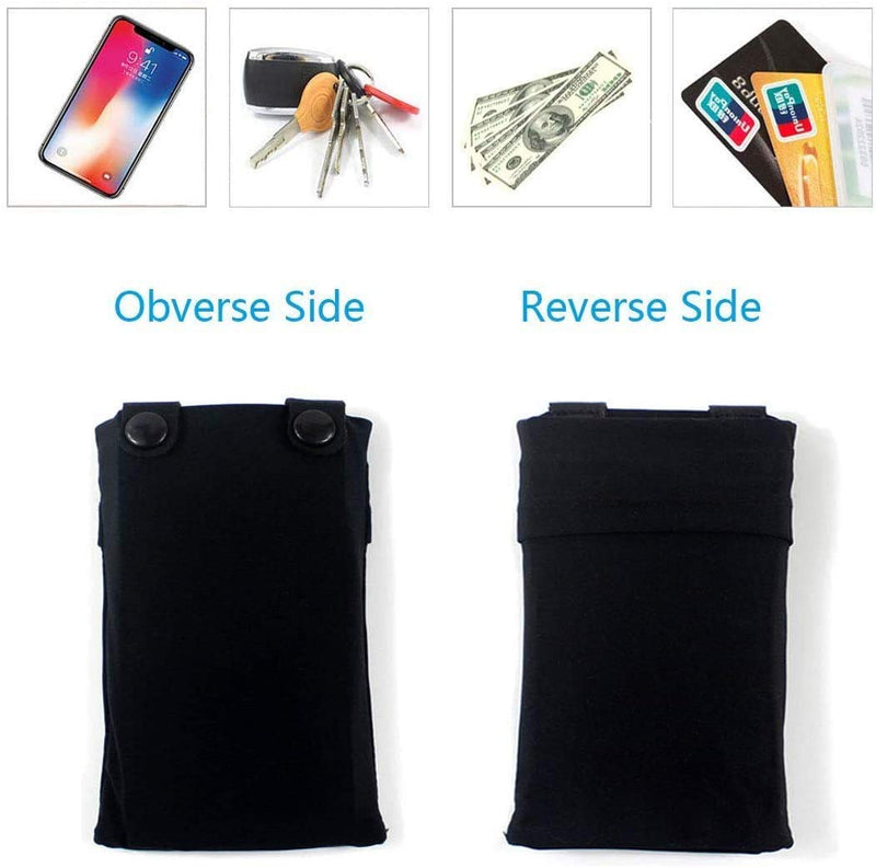  [AUSTRALIA] - Wrist Bag Forearm Band Cell Phone Holder for All Mobile Phone Wristband Pouch Bag with Key Card Cash Holder for Running, Cycling, Gym Workouts, Yoga and Hiking (M) M