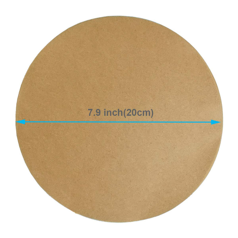  [AUSTRALIA] - 200pcs Unbleached Parchment Paper Rounds 8 Inch for Air Fryer, Baking Paper for Oven Nonstick, Uses for Baking Cookies, Bread, Meat, Pizza, Toaster Oven