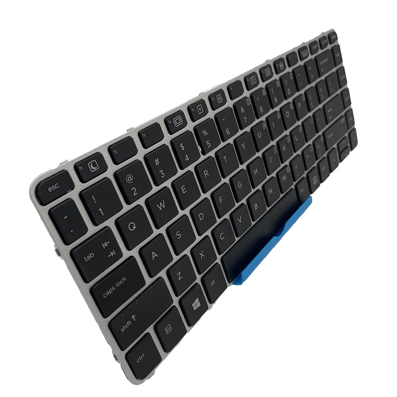 [AUSTRALIA] - Laptop Replacement US Layout Keyboard for HP EliteBook 740 745 G3 745 840 G3 G4 Silver Frame 819876-031 836307-031