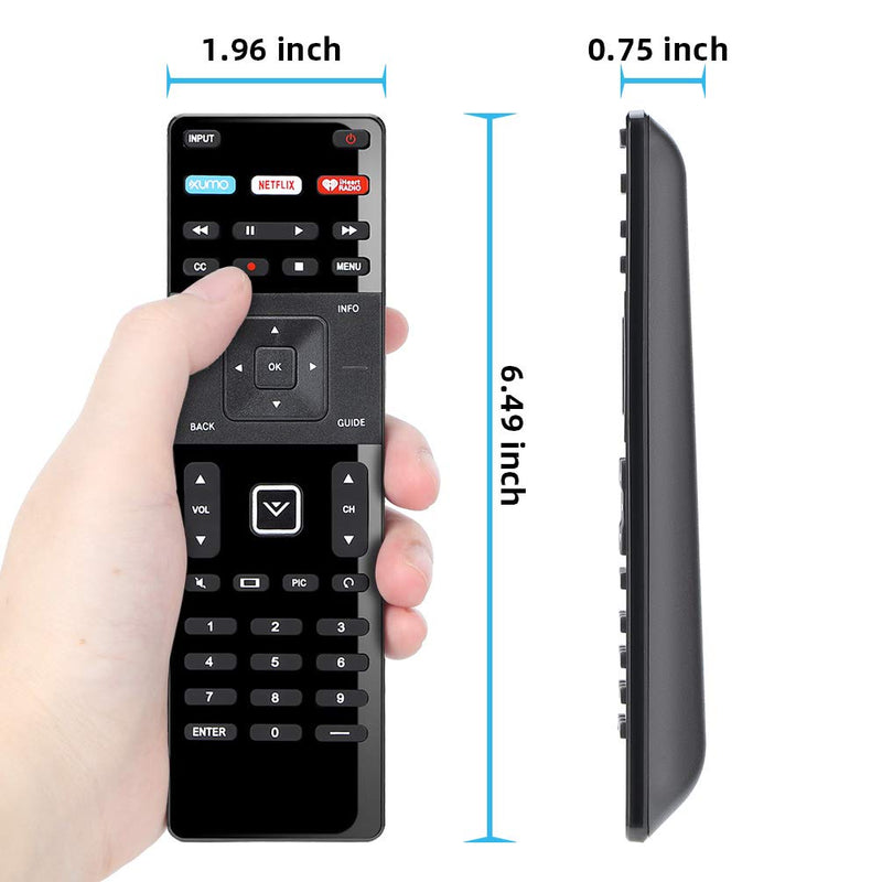  [AUSTRALIA] - UNOCAR Replacement Remote for Vizio Smart TV Remote XRT-122 and Vizio Smart TV 4K UHD HDR HDTV SmartCast Internet Vizio D E Series LED LCD 24 28 32 39 40 43 48 50 55 58 60 65 70 inch TV Netflix XUMO
