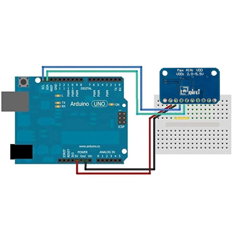  [AUSTRALIA] - 6 Pieces ADS1115 Analog-to-Digital Converter 16 Bit ADC 4 Channel Module Converter with Programmable Gain Amplifier ADC Converter Development Compatible with Arduino Raspberry Pi