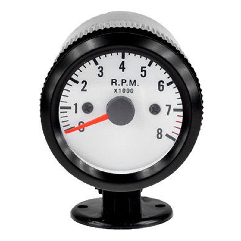  [AUSTRALIA] - Etopars Car Motor Vehicle Black Face 2" 52mm Pointer Tacho Tachometer Gauge Meter LED Light Tacho Gauge