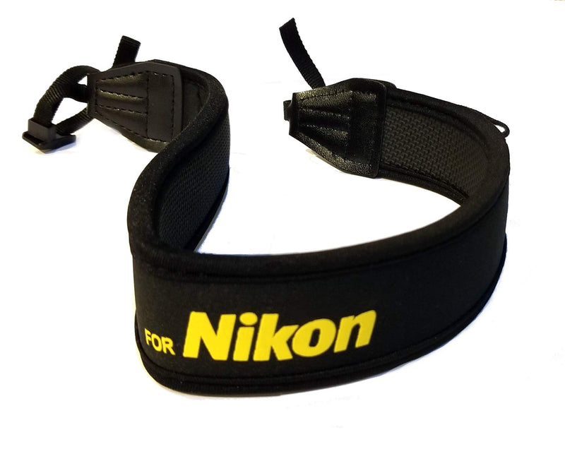  [AUSTRALIA] - Fotasy Professional Neoprene Neck Strap for NIKON Cameras, Camera Neck Strap for Nikon D5 D4 D3 DS850 D810 D800 D750 D7500 D7300 D7200 D7000 D5600 D5500 D5300 D5100 D5000 D3500 D3400