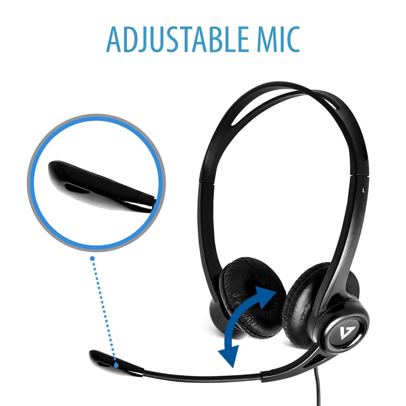  [AUSTRALIA] - V7 HU311-2NP Essentials USB Stereo Headset with Microphone