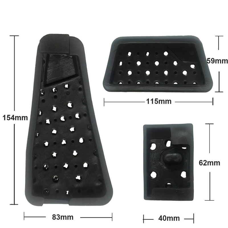  [AUSTRALIA] - Dodge Ram No Drilling Aluminum Brake Pedal Cover Accelerator Gas Pedal Covers Anti-Slip Performance Aluminum Alloy Foot Pedal Pads Kit Fit for Dodge Ram 2011-2018 1500 2500 3500