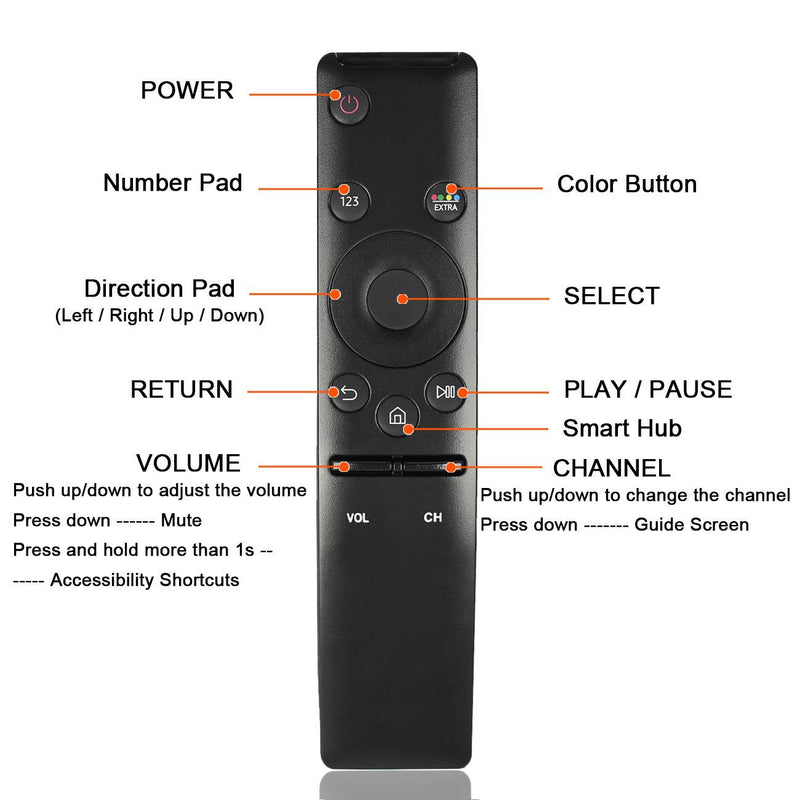 CHUNGHOP Remote Control for Samsung BN59-01259B / BN59-01259E / BN59-01260A/ BN59-01241A BN59-01259D 4K UHD 6/7 Series Smart TV Controller Replacement UA40 UA49 UA50 UA55 UA65 UA70 UA78 KU6300,KU6310 - LeoForward Australia