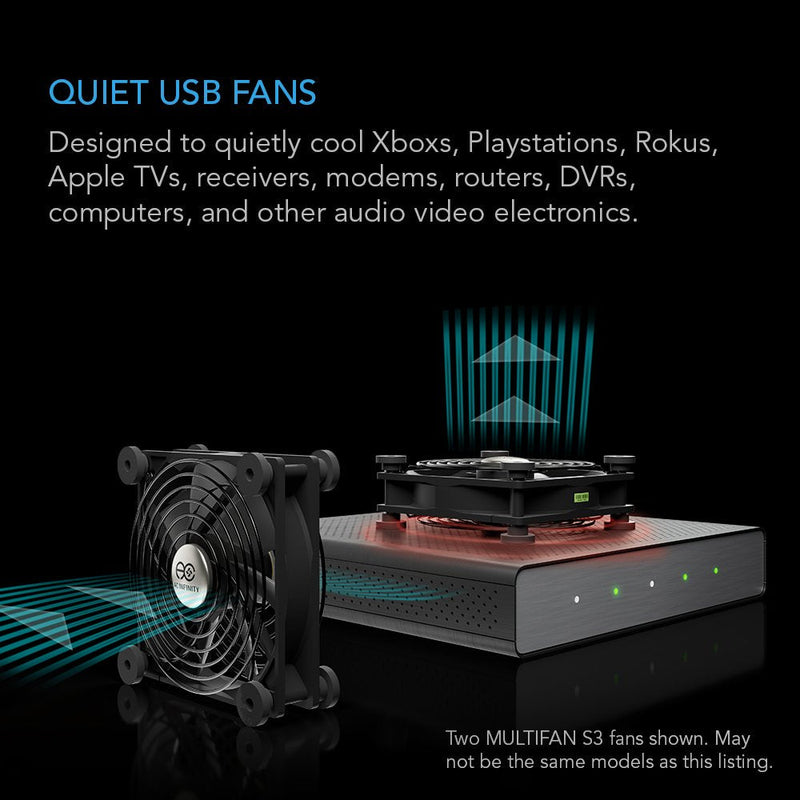  [AUSTRALIA] - AC Infinity MULTIFAN Mini, Compact 40mm x 20mm USB Fan, UL-Certified for VR Gear, Aquarium, Roku, Router, Raspberry Pi, Cosplay, Helmet Cooling Ventilation