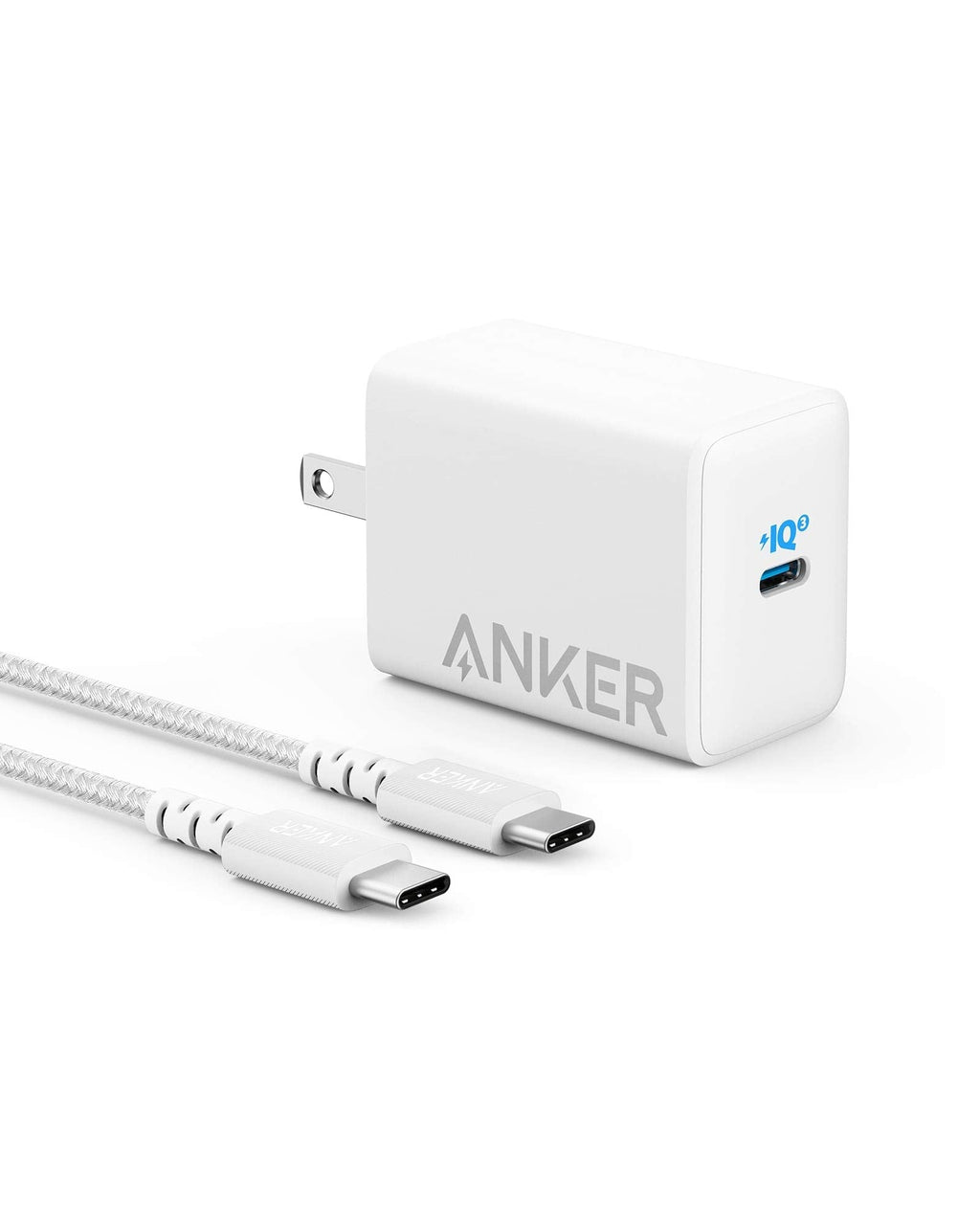  [AUSTRALIA] - USB C Charger, Anker 65W PIQ 3.0 PPS Compact Fast Charger Adapter with 6 ft USB-C to USB-C Cable, PowerPort III Pod Lite, for MacBook Pro/Air, Galaxy S21/S10, Dell XPS 13, Note 10, iPhone and More