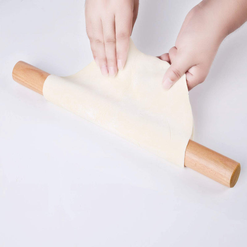  [AUSTRALIA] - Rolling Pin - Dough Roller Wood Rolling Pin for Baking, 15 Inch by 1-3/8 Inch, Professional Rolling Pins for Baking Pizza, Clay, Pasta, Cookies, Dumpling, Eco-friendly and Safe Measurements