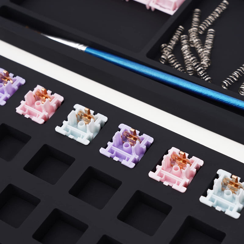  [AUSTRALIA] - MELETRIX WS 35 Switches Silicone Lube Station for Custom Mechanical Keyboard Switches Black