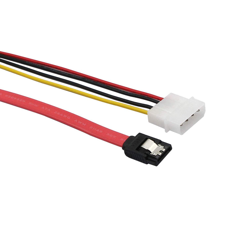  [AUSTRALIA] - 22 Pin SATA ATA Data and Power Combo Cable,22Pin SATA to 7Pin Serial ATA Data Cable + 4Pin IDE LP4 Power Cable (Date 40cm) date 40cm