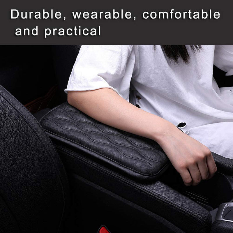  [AUSTRALIA] - pengxiaomei Center Console Pad, Black Car Armrest Pad Car Armrest Seat Box Cover Protector for Most Vehicle, SUV, Truck, Car