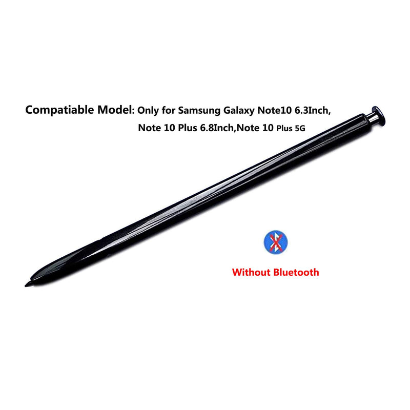 Slimall Note 10 Plus Stylus s Pen Replacement for Samsung Galaxy Note 10 / Note 10 5G /Note 10 Plus 5G (Without Bluetooth) +Pen Nibs+Short USB c Cable (Black) - LeoForward Australia