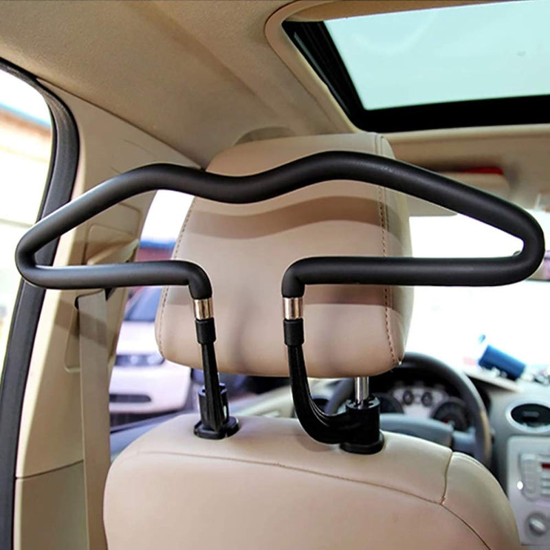  [AUSTRALIA] - Car Auto Seat Headrest Back Clothes Coat Suit Hanger Vehicle Faux Leather Holder