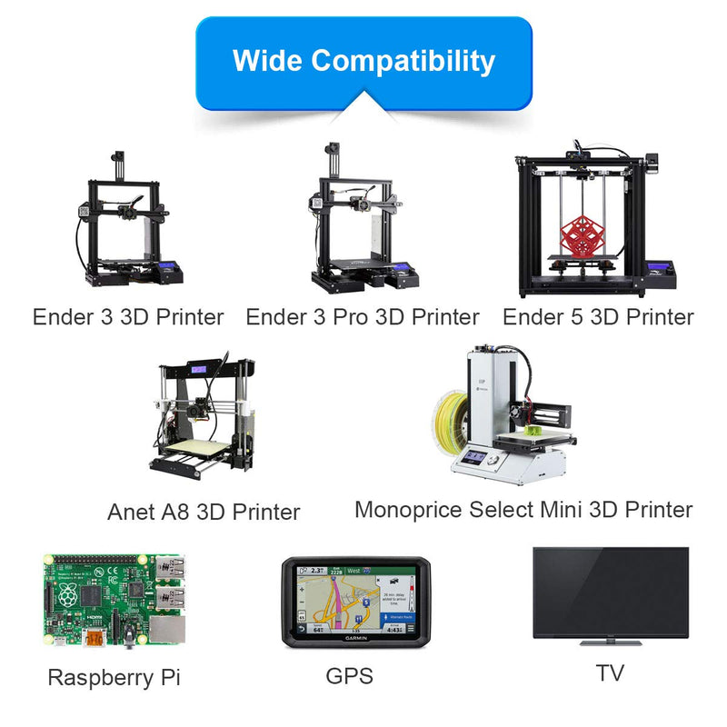  [AUSTRALIA] - LANMU Micro SD to Micro SD Card Extension Cable Adapter Flexible Extender Compatible with Ender 3 Pro/Ender 3/Ender 3 V2/Ender 5/SanDisk MicroSDHC/Anet A8 3D Printer/Raspberry Pi/GPS/TV(5.9in/15cm) Black