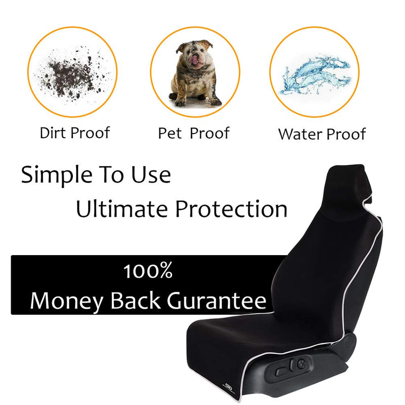  [AUSTRALIA] - Gorla Premium Black Universal Waterproof Car Seat Cover