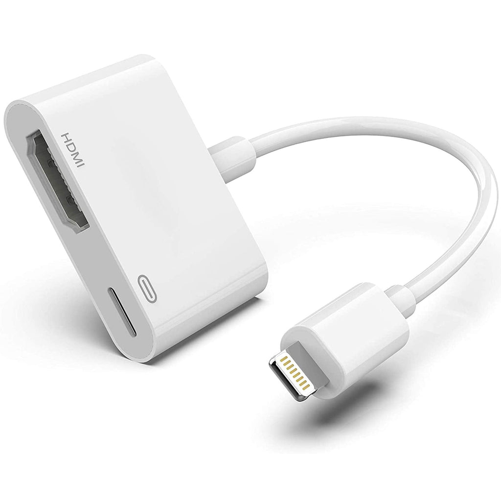  [AUSTRALIA] - Apple Lightning to HDMI Digital AV Adapter,[Apple MFi Certified] 1080P HDMI Sync Screen Digital Audio AV Converter with Charging Port for iPhone, iPad, iPod on HDTV/Projector/Monitor, Support All iOS
