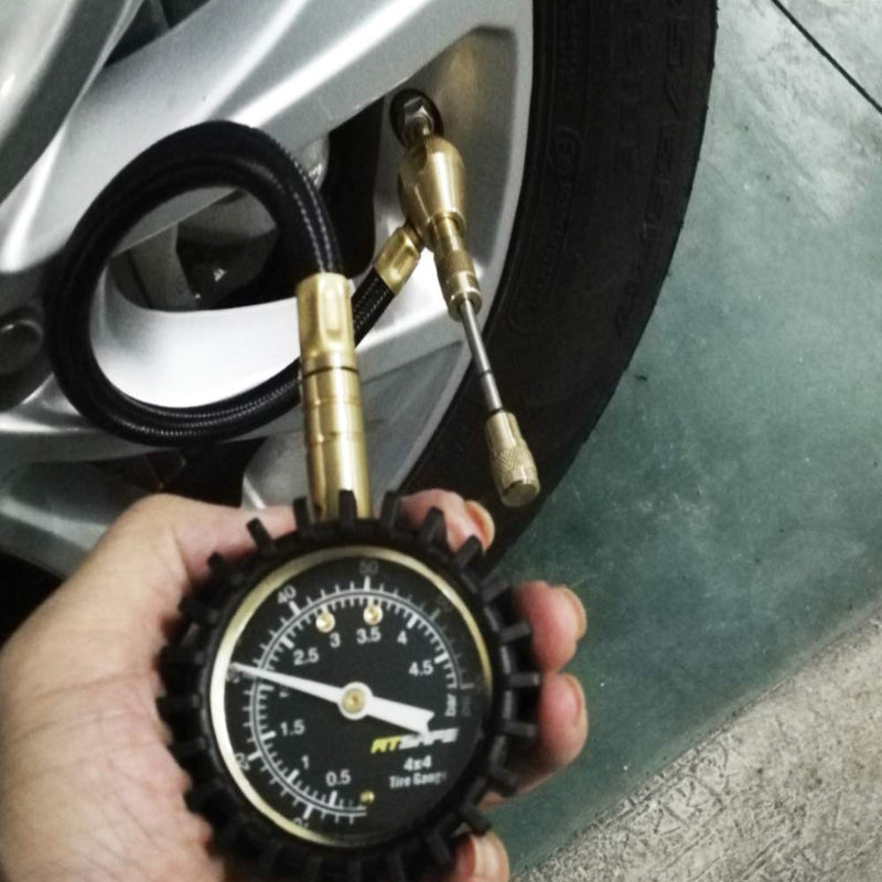  [AUSTRALIA] - ATsafe 2 in 1 Professional Rapid Air Down Tire Deflator Pressure Gauge 75Psi with Special Chuck for 4X4 Large Offroad Tires on Jeep, Truck, ATV