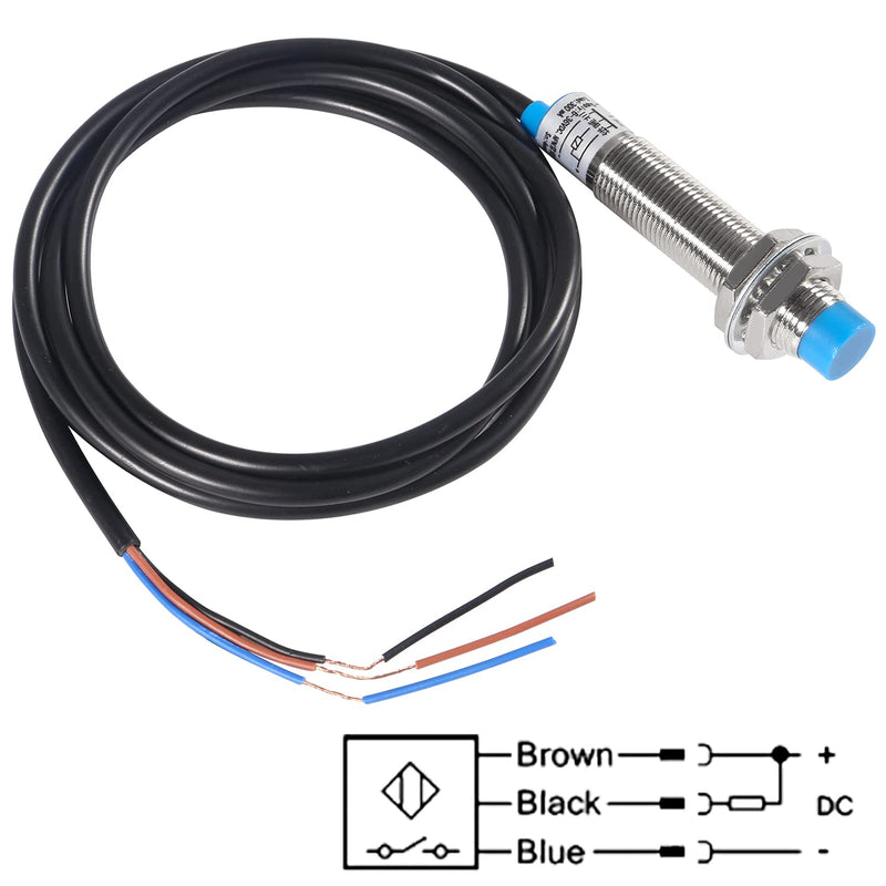  [AUSTRALIA] - 3Pcs 3D Printer Inductive Proximity Sensor Switch LJ12A3-4-Z/BX 5V 300mA Detection NPN NO DC 6-36V 4mm Normally Open Proximity Switch LJ12A3-4-Z/BX-5V 4mm Detecting Distance 3 Wire