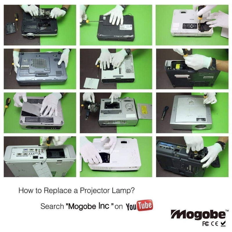  [AUSTRALIA] - Mogobe for ELPLP69 Replacement Projector Lamp with Housing for 5020UB Projector (Economic)