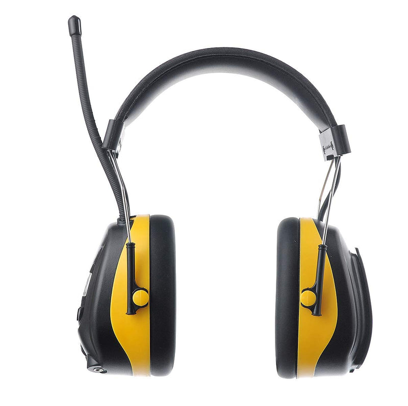  [AUSTRALIA] - PROTEAR Digital AM FM Radio Headphones, 25dB NRR Ear Protection Safety Ear Muffs Antique Yellow
