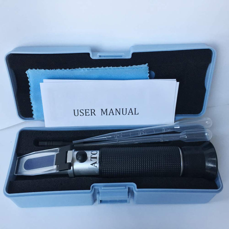 Alcohol Refractometer for Spirit Alcohol Volume Percent Measurement with Automatic Temperature Compensation (ATC), Range 0-80 % v/v. - LeoForward Australia