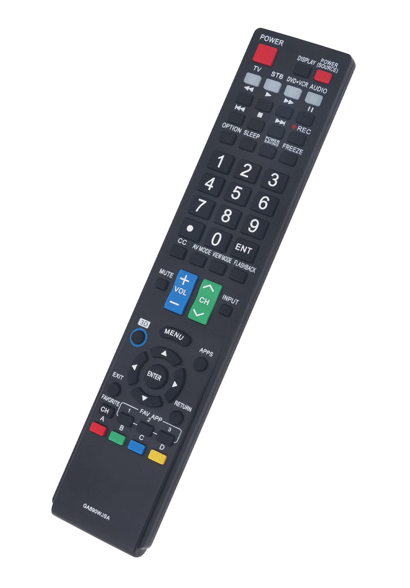 VINABTY GA890WJSA Replaced Remote fit for Sharp TVs LC42LE540U LC42LE540U LC46LE540 LC46LE540U LC46LE540U LC70C6500U LC70LE75 LC80LE642U and More Subs for GA935WJSA GB005WJSA - LeoForward Australia