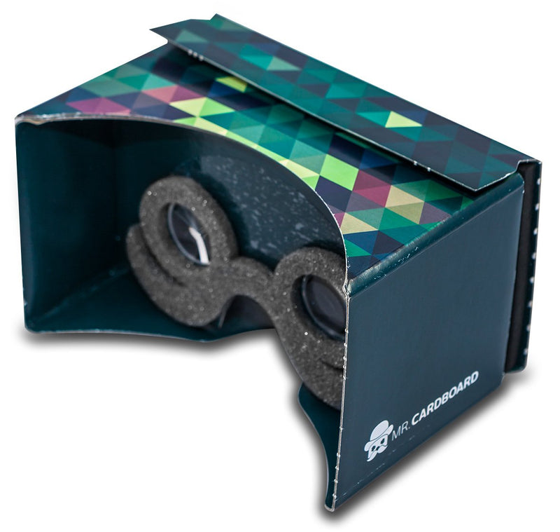  [AUSTRALIA] - Google Cardboard POP! Cardboard + Free Head Strap and Cushion. for Android and iPhone up to 6 inches. Including Lenses. 3D Glasses VR Glasses Virtual Reality Viewer VR Goggles.