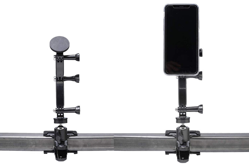  [AUSTRALIA] - Livestream® Smartphone Ball Head Clamp Mount with Magnetic Mounting System and Extension Kit; Attach to Desk or Table. Easily Adjust Height of Device for Videos, Reading, or Live Streaming.