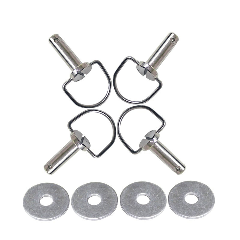  [AUSTRALIA] - ZXMOTO Fasteners Hard Saddlebag Mounting Pin Bolts with Washer Fit For Harley Touring FLHX 4 Pieces