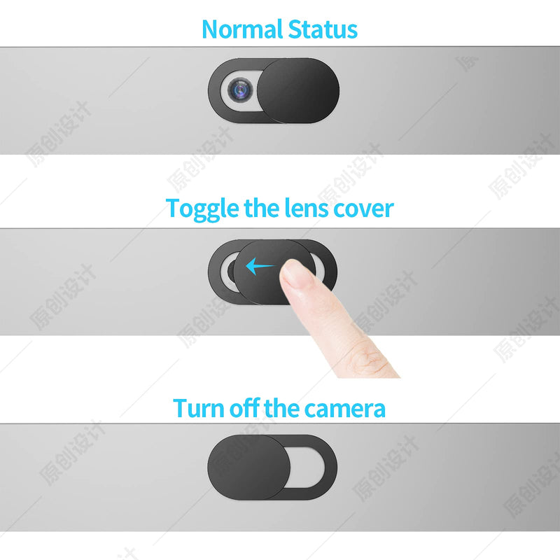  [AUSTRALIA] - Webcam Cover Slide, 6-Pack Ultra-Thin Camera Blocker | Computer Camera Cover Slide | Laptop Camera Cover Slide | Camera Blocker | Computer Camera Cover Slide| Privacy Blocker | Privacy Cover