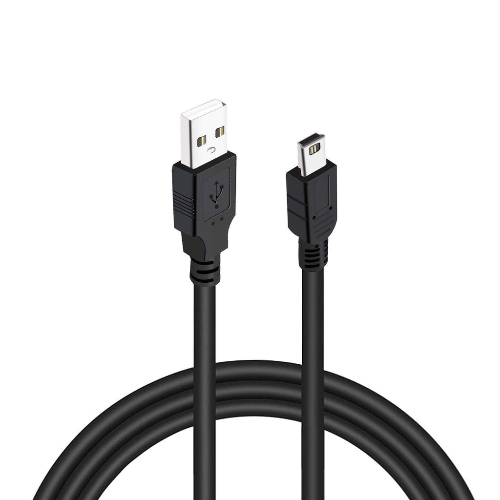  [AUSTRALIA] - Suptig Charging Cable Mini USB Charging Cable 2 Pack Compatible for Gopro Hero 4 Silver Hero 4 Black Hero 3+ Silver Hero 3+ Black Hero 3 White Hero 3 Black Hero 3 Silver Hero 2 Hero 1(Black)