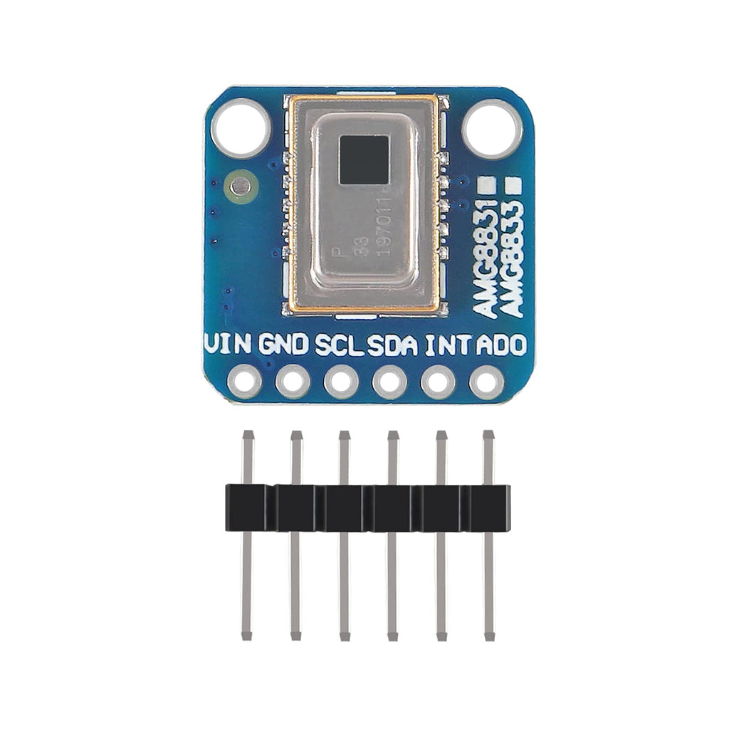  [AUSTRALIA] - DORHEA AMG8833 8 * 8 IR Thermal Camera Sensor Breakout Imager Array Temperature Sensor Module Grid-Eye 8x8 Infrared Camera Module Array Board IIC I2C 3-5V for Raspberry Pi AMG-8833